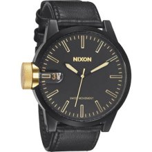 Nixon Chronicle Watch - Matte Black / Gold