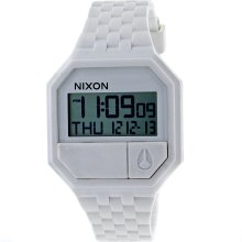 Nixon Men's Rubber Re-Run White Watch (White)