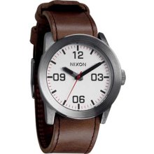 Nixon Private Watch - Silver / Brown