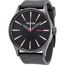 Nixon Sentry Black Dial Gunmetal Mens Watch A027-131