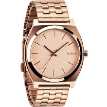 Nixon The Time Teller Watch in All Rose Gold