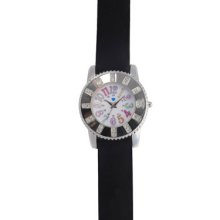 Nurse Mates Rhinestone Baguette Watch