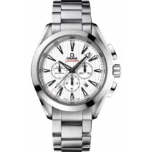 Omega Aqua Terra Silver Dial Chronograph Automatic Mens Watch 23110445004001