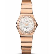 Omega Women's Constellation Silver & Diamonds Dial Watch 123.55.24.60.52.002
