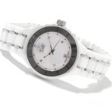Oniss Women's Ligaro XL Swiss Quartz Mother-of-Pearl Ceramic Watch