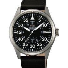 Orient 21-Jewel Automatic Aviator Flight Watch with Black Leather