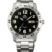 Orient Black Dial Automatic Aviator Watch FEM7A001B