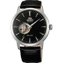 Orient Open Heart Automatic Watch with Leather Strap FDB08004B