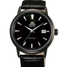 Orient Symphony Automatic Dress Watch with Black Dial, Black PVD Case #ER27001B