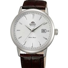 Orient Symphony Automatic Dress Watch with White Dial, Stainless Steel Case #ER27007W