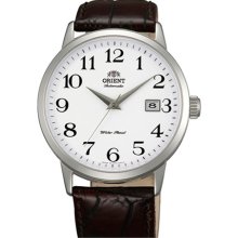 Orient Symphony Automatic Dress Watch with White Dial, Stainless Steel