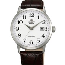 Orient Symphony Automatic Dress Watch with White Dial, Stainless Steel Case #ER27008W
