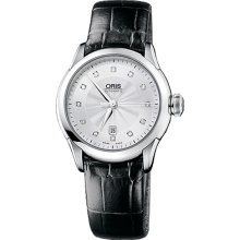 Oris Artelier Automatic Silver Dial Ladies Watch 561-7604-4041LS