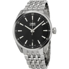 Oris Artix Date Steel 42mm Watch - Black Dial, Stainless Steel Bracelet 73376424054MB Sale Authentic