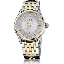 Oris Men's Artelier Silver Dial Watch 733-7591-4351-07-8-21-74