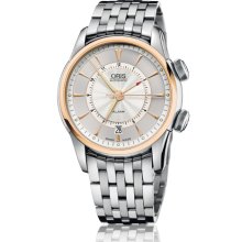 Oris Men's Artelier Silver Dial Watch 908-7607-6351-Set-MB