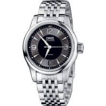 Oris Men's Culture Classic Date Black Dial Watch 733-7578-4064-MB