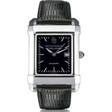 OU Men's Swiss Watch - Black Quad w/ Leather Strap