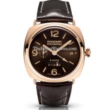 Panerai Historic Radiomir 8 Days GMT Red Gold Watch PAM 395