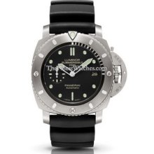 Panerai Men's Luminor Submersible Black Dial Watch PAM00364