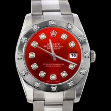 Pearlmaster Bezel diamond dial stainless steel rolex datejust watch oyster