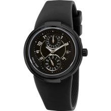 Philip Stein Active Ladies Black Rubber Strap Watch 31-AB-RBB