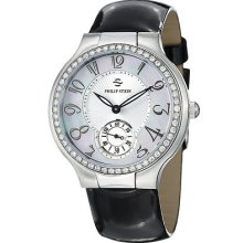 Philip Stein Watches Women's Mother of Pearl Dial Black Patent Leather
