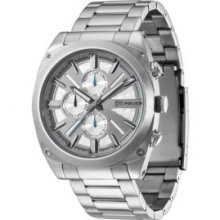 PL12699JS/04M Police Mens Quartz Analog Stainless Steel Sports Watch