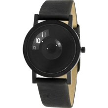Projects Unisex Reveal Daniel Will Harris Stainless Watch - Black Leather Strap - Black Dial - 7203
