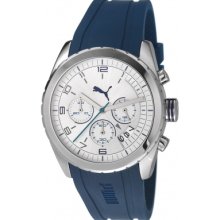 PU103182003 Puma Cycle Chrono White Blue Watch