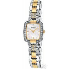 Pulsar By Seiko Ladies Swarovski Crystal Pega58 $185