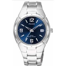 Pulsar PXH173 Men's Sport Blue Dial Stainless Steel Bracelet Watch
