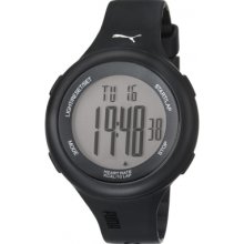 Puma Fit Unisex Digital Watch With Lcd Dial Digital Display And Black Plastic Or Pu Strap Pu910961001
