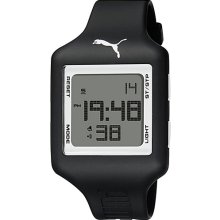 Puma Men's PU910791010 Black Plastic Grey Dial Quartz Watch (PU910791010)