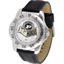 Purdue Boilermakers Mens Leather Sports Watch