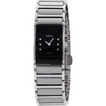 Rado Integral Black Dial Stainless Steel Ladies Watch R20786759