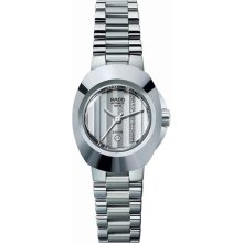 Rado Original Jubile Auto Mini 34 x 27mm Watch - Blue Dial, Stainless Steel Bracelet R12698703 Sale Authentic