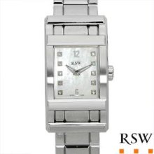 RAMA SWISS WATCH Made in Switzerland Brand New Gentlemens Watch With Precious Stones - Genuine Crystals and Mother of pearl