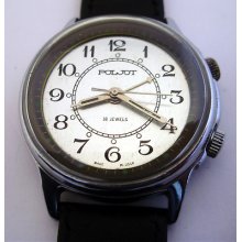 Rare Ussr Russian Watch Poljot Signal Alarm 18 Jewels 510