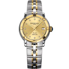 Raymond Weil Men's Parsifal Gold Dial Watch 2840-STG-10081