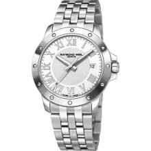 Raymond Weil Watch Tango 39mm Date White Dial Steel Bracelet 5599-st-00308