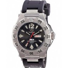 Reactor Mens Gamma - Rubber Strap - Titanium - Black Dial 52801