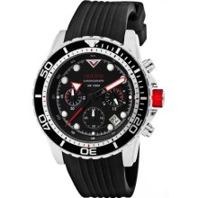 Red Line Men's Piston Chronograph Silicone Round Watch