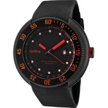 Red Line Watch 50039-bb-01-ra Men's Driver Black Dial Red Accents Black Silicone