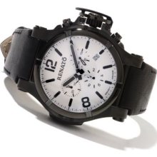 Renato Men's T-Rex Gen II Aviator Limited Edition Swiss Quartz Chronograph Leather Strap Watch