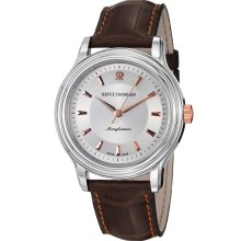 Revue Thommen Men's 'Classic' Brown Strap Automatic Watch