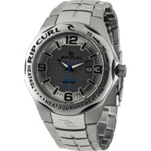 Rip Curl Solar Barrel Heat Bezel Watch Silver, One Size