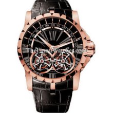 Roger Dubuis Excalibur Millesime Double Flying Tourbillon Pink Gold Watch