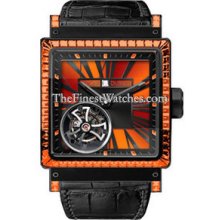 Roger Dubuis King Square Black Titanium Flying Tourbillon Watch