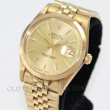 Rolex 18k vintage date ref 15007